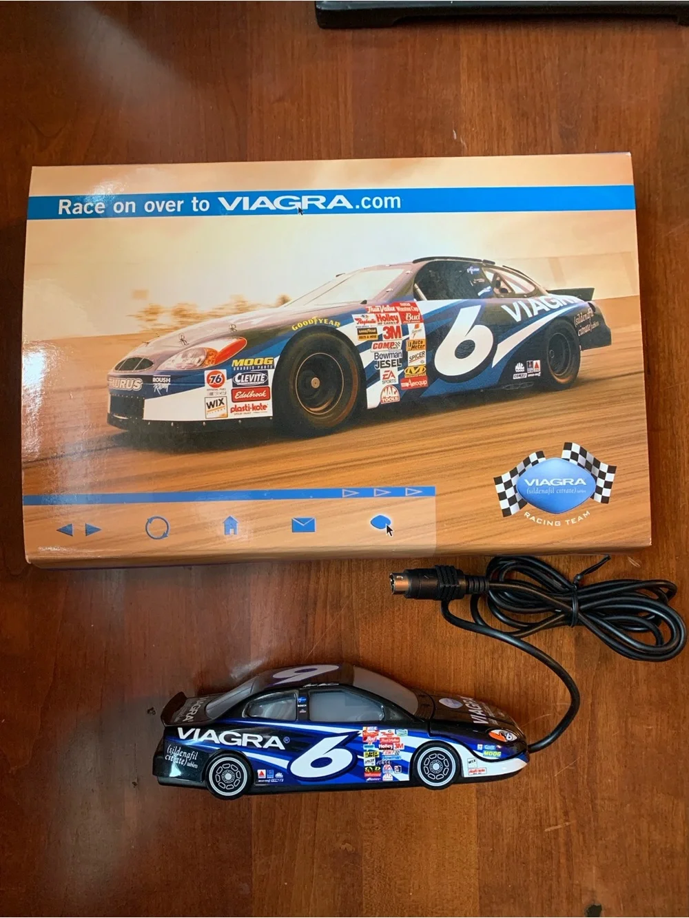 Mark Martin #6 NASCAR Ford Computer Mouse - Collectable Computer Mouse